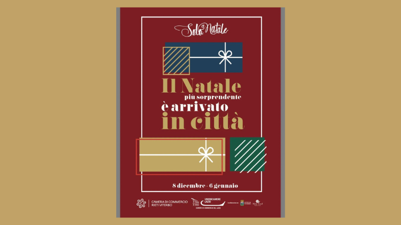 Dall'8 Dicembre al via le iniziative natalizie a Rieti e Viterbo